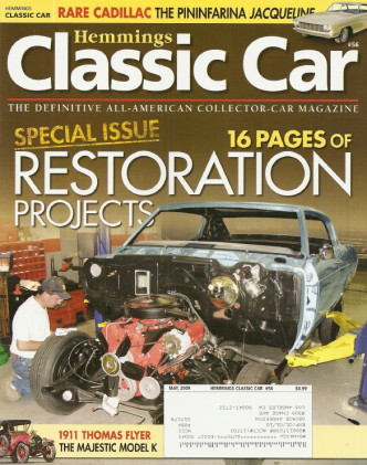 HEMMINGS CLASSIC CAR 2009 MAY - RESTORATIONS, THOMAS FLYER, JACQUELINE